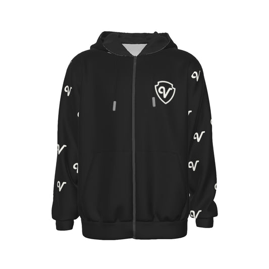 V hoodie (Black)
